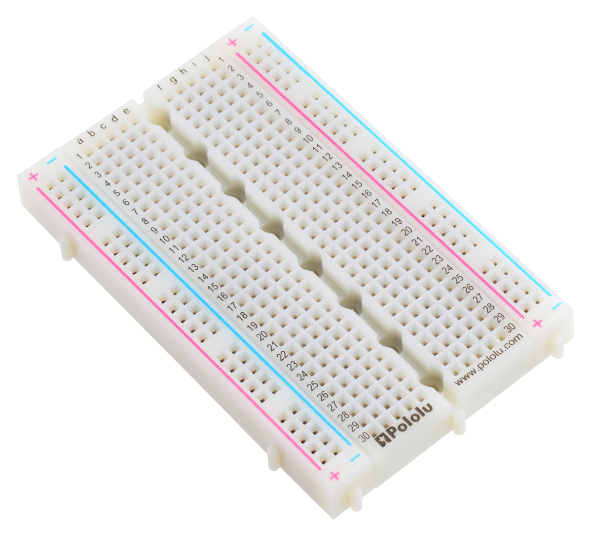 Breadboard BB400, 400 points de connexion, 4 rails d'alimentation, 84 x 55 x 9 mm