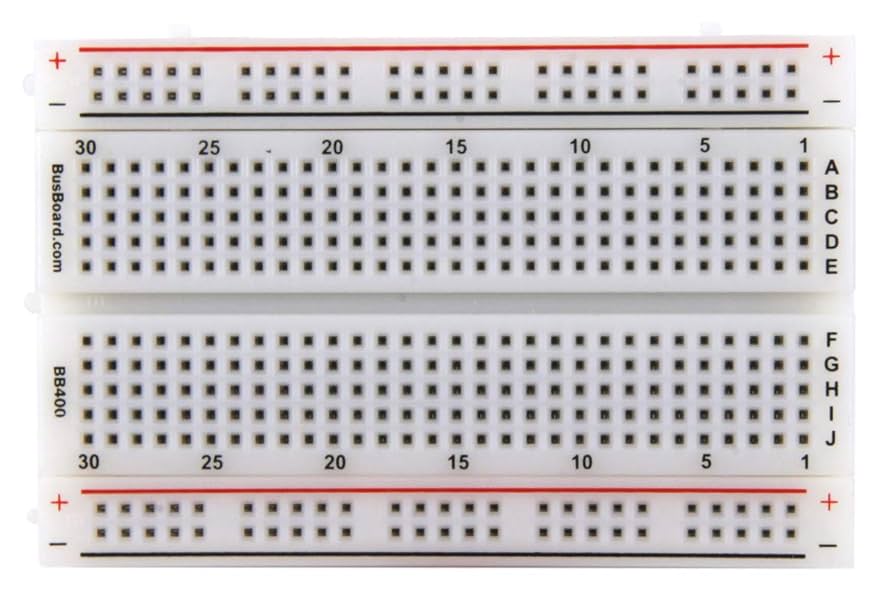 Breadboard BB400, 400 points de connexion, 4 rails d'alimentation, 84 x 55 x 9 mm – Image 2