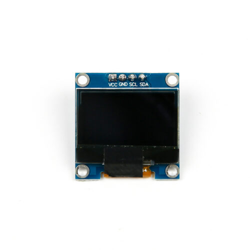 Module d'affichage OLED LCD LED 0,96 pouce (24,4 mm) bleu à 4 broches, résolution 128 x 64, interface I2C.